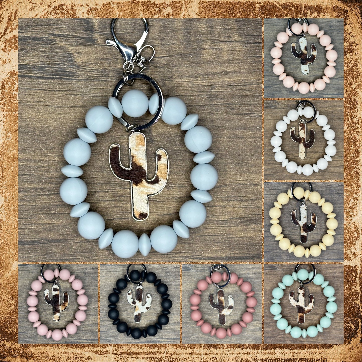 Beaded Cactus Wristlets